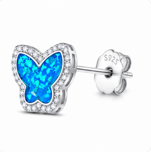 Gyary Ocean Glow Butterfly Stud Earrings