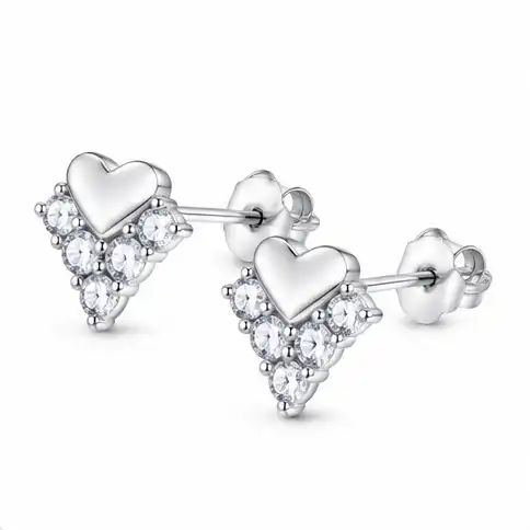 Gyary Sweetheart Sparkle Stud Earrings