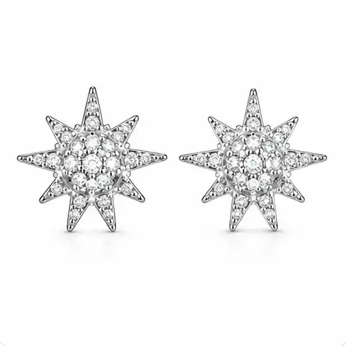 Gyary Radiant Sunburst Crystal Stud Earrings