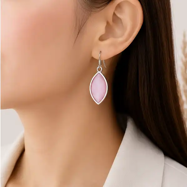 Gyary Blush Petal Drop Earrings