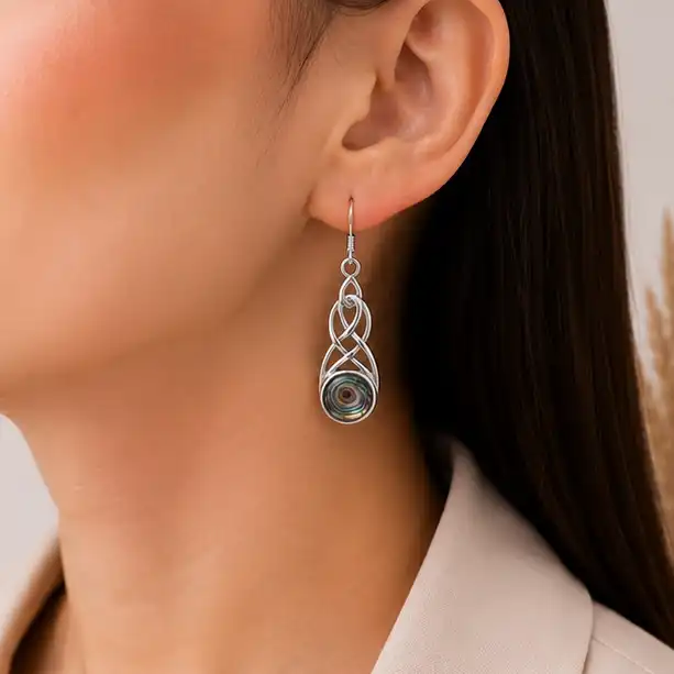 Gyary Celtic Aura Drop Earrings