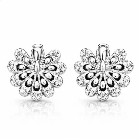 Gyary Blossom Sparkle Stud Earrings