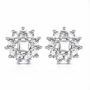 Gyary Crystal Bloom Stud Earrings
