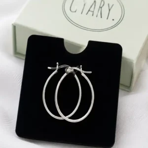 Gyary Infinity Oval Hoop Earrings