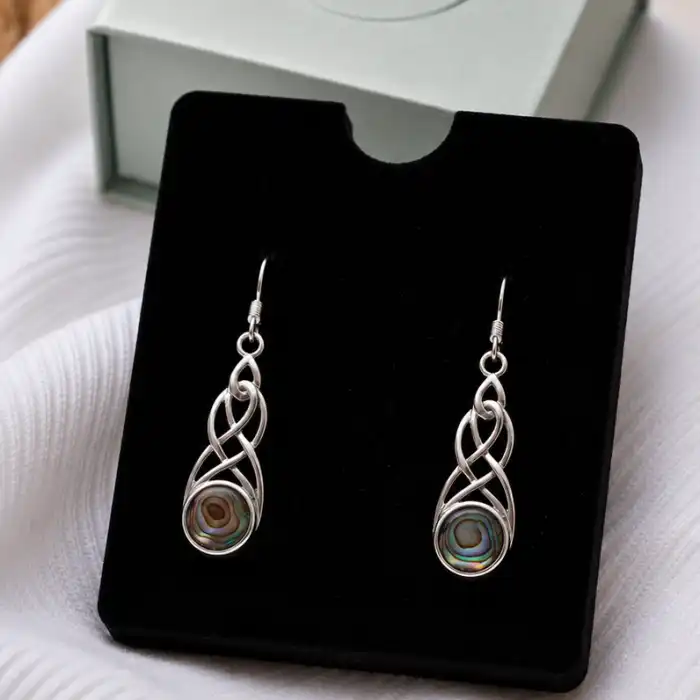 Gyary Celtic Aura Drop Earrings