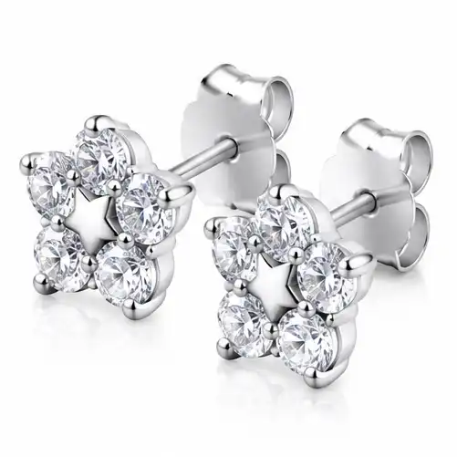 Gyary Celestial Sparkle Star Stud Earrings