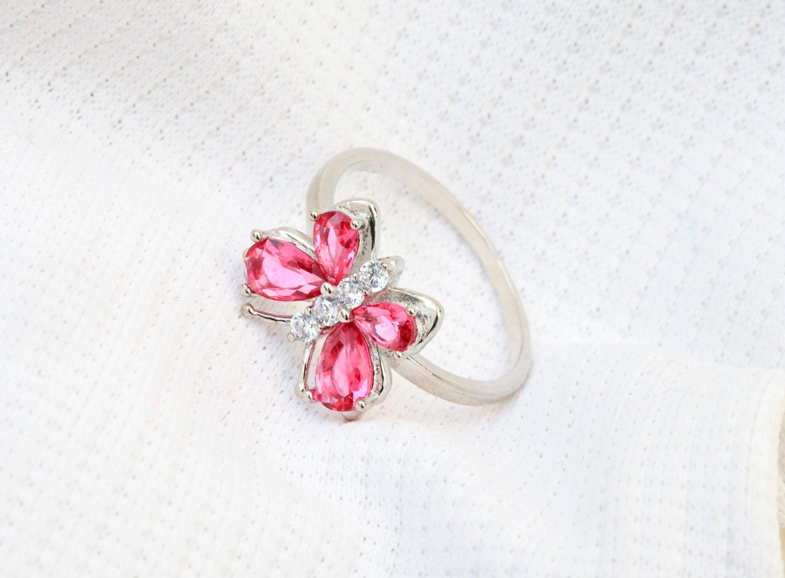 Gyary Ruby Blossom Ring