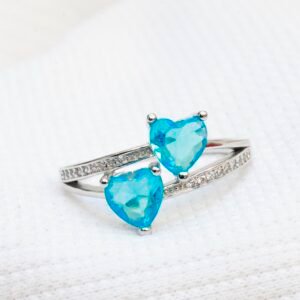 Gyary Twin Heart Spark Ring