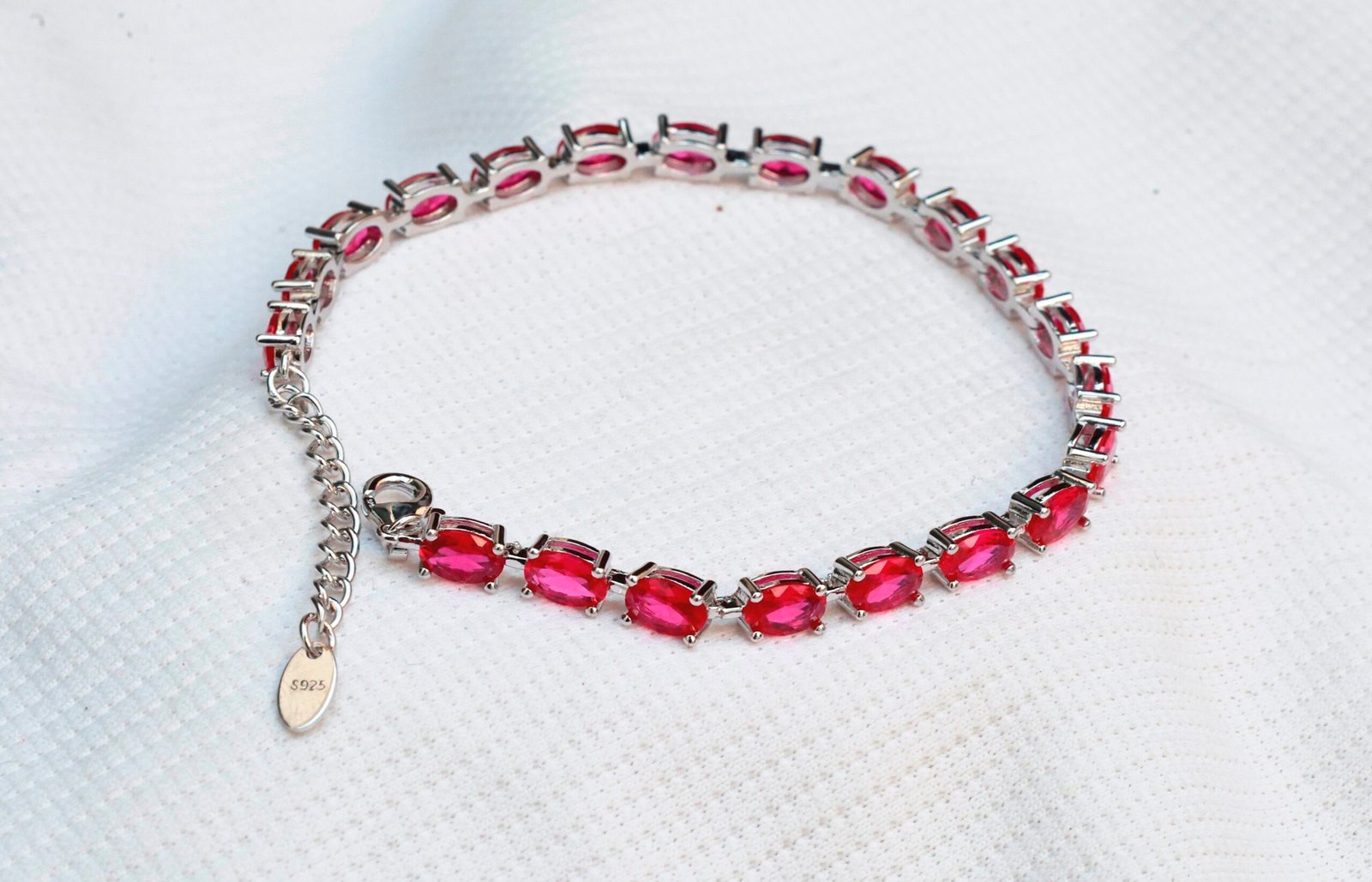 Gyary sterling silver tennis bracelet