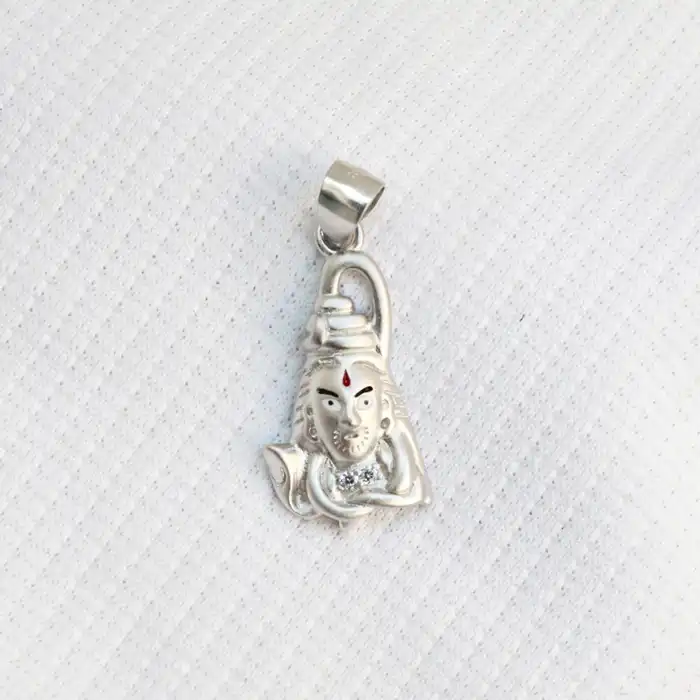 Gyary Sterling Silver Lord Shiva Pendant