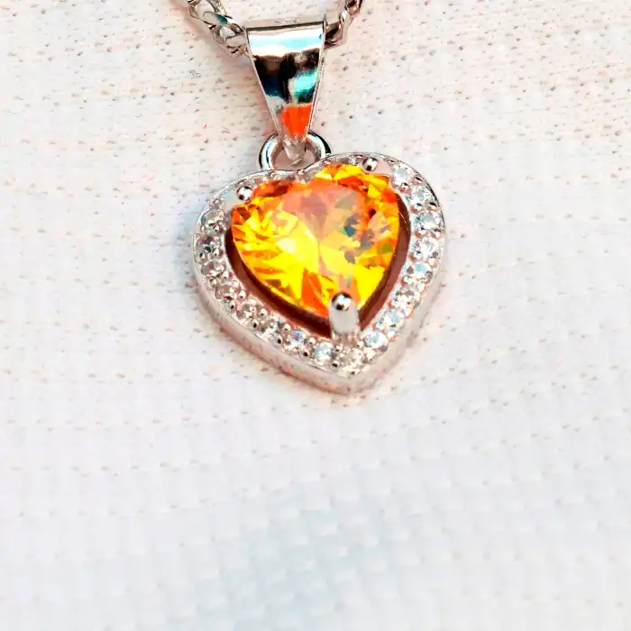 Gyary Yellow Heart Pendant