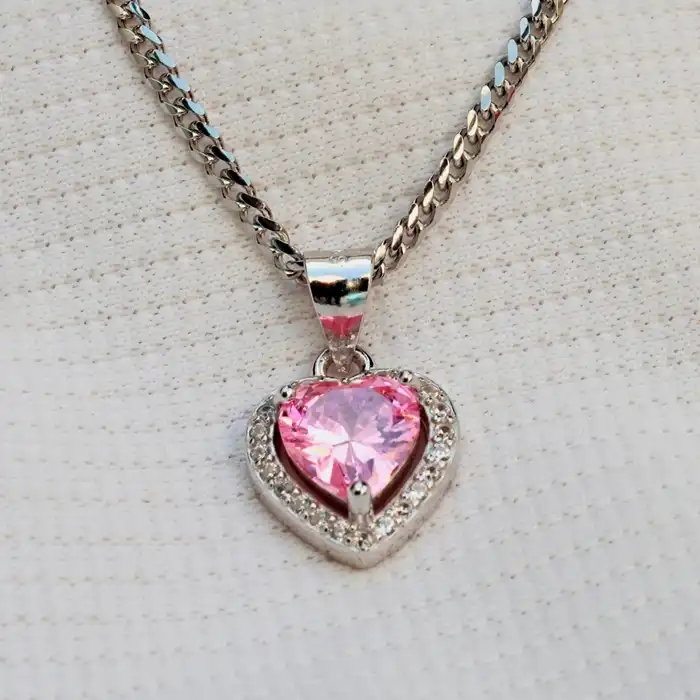 Gyary Pink Heart Pendant