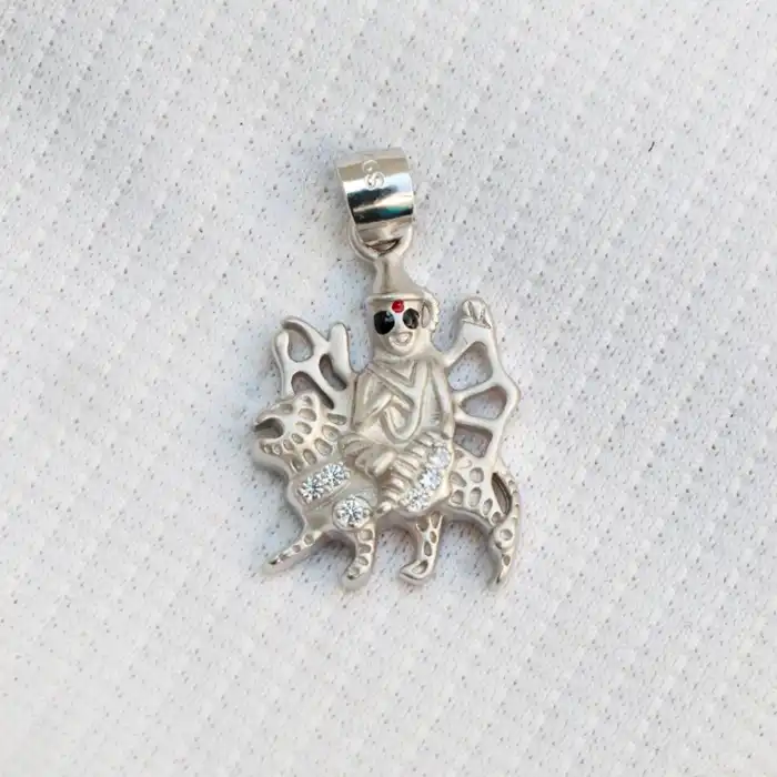 Gyary Sterling Silver Goddess Durga Pendant