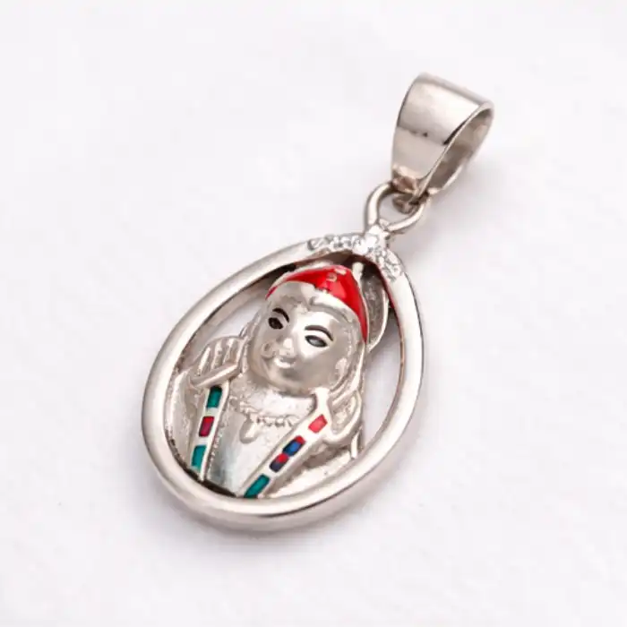Gyary Sterling Silver Lord Hanuman Pendant