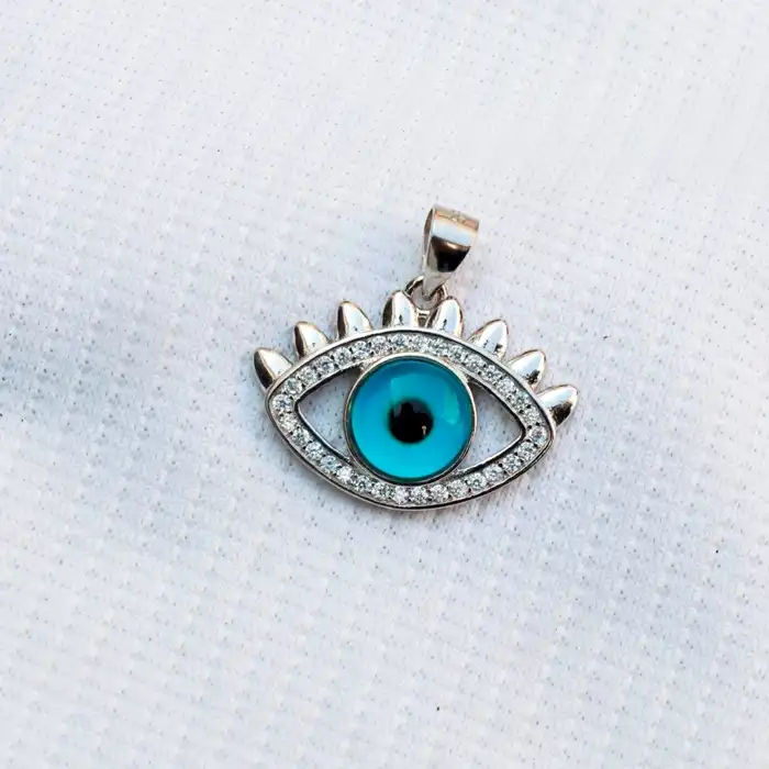 Gyary Sterling Silver Evil Eye Pendant