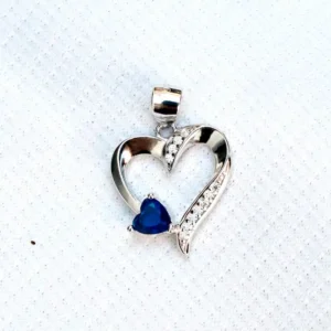Gyary Open Heart Blue Stone Pendant