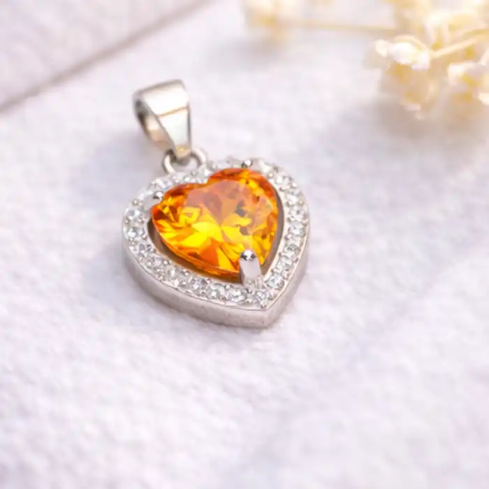 Gyary Yellow Heart Pendant