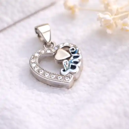 Gyary Mother & Baby Heart Pendant