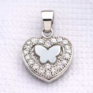 Gyary Heart Butterfly Pendant