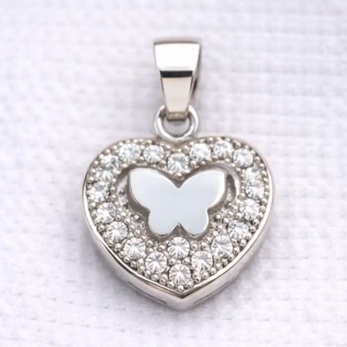 Gyary Heart Butterfly Pendant