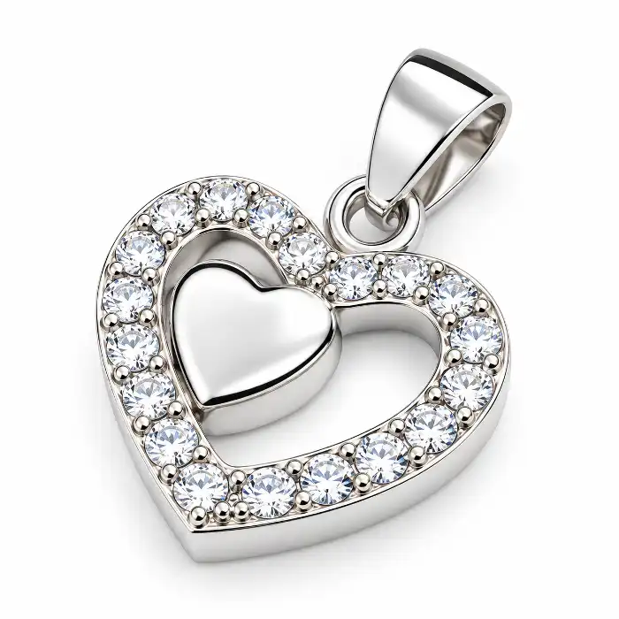 Gyary Double Heart Pendant