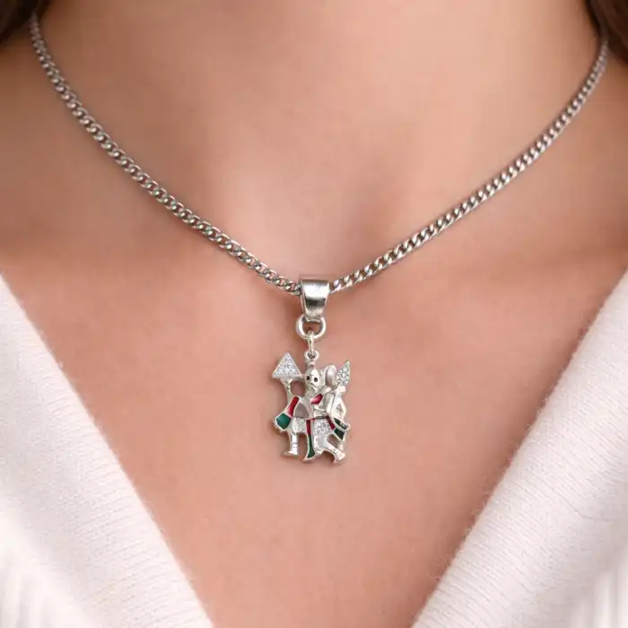 Gyary Sterling Silver Lord Hanuman Pendant