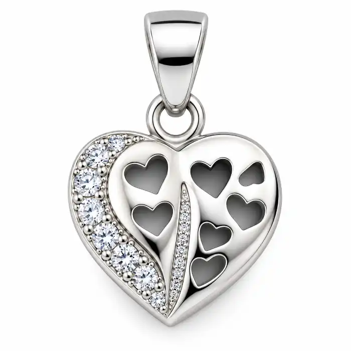 Gyary Butterfly Heart Pendant