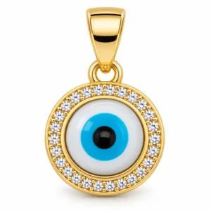 Gyary Gold Evil Eye Pendant
