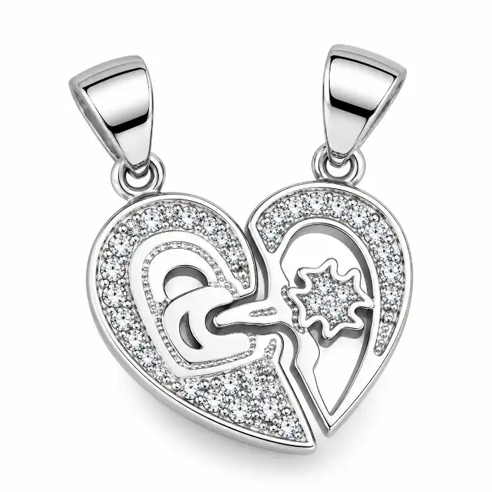 Gyary Mother & Child Heart Pendant