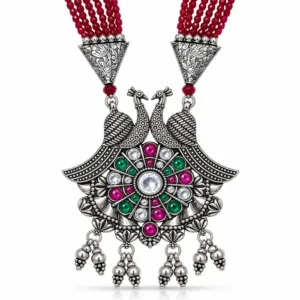 Gyary Royal Peacock Heritage Pendant Necklace