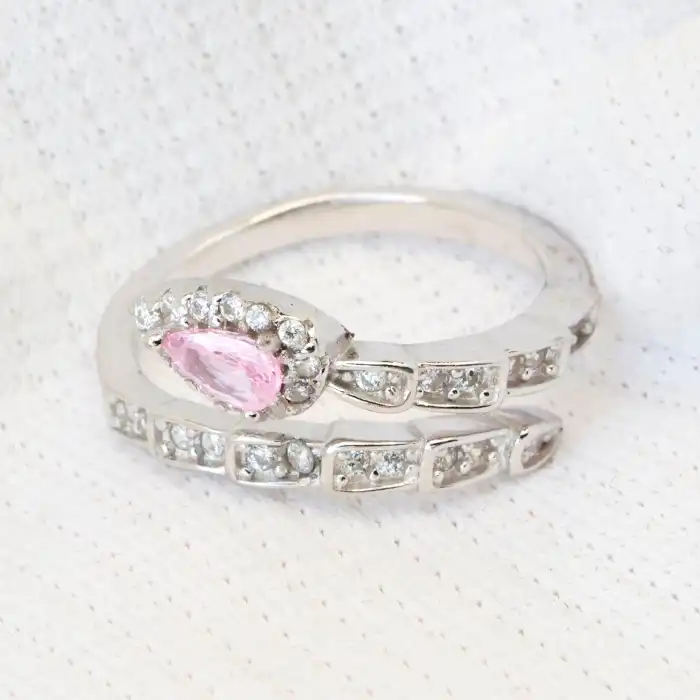 Gyary Blush Halo Wrap Ring