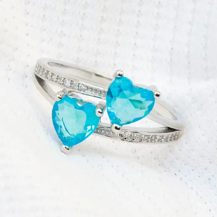 Gyary Twin Heart Spark Ring