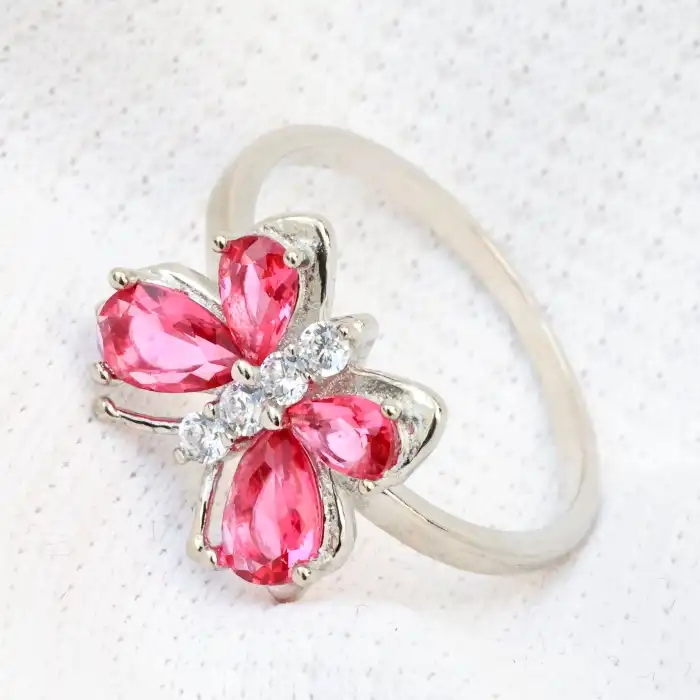 Gyary Ruby Blossom Ring