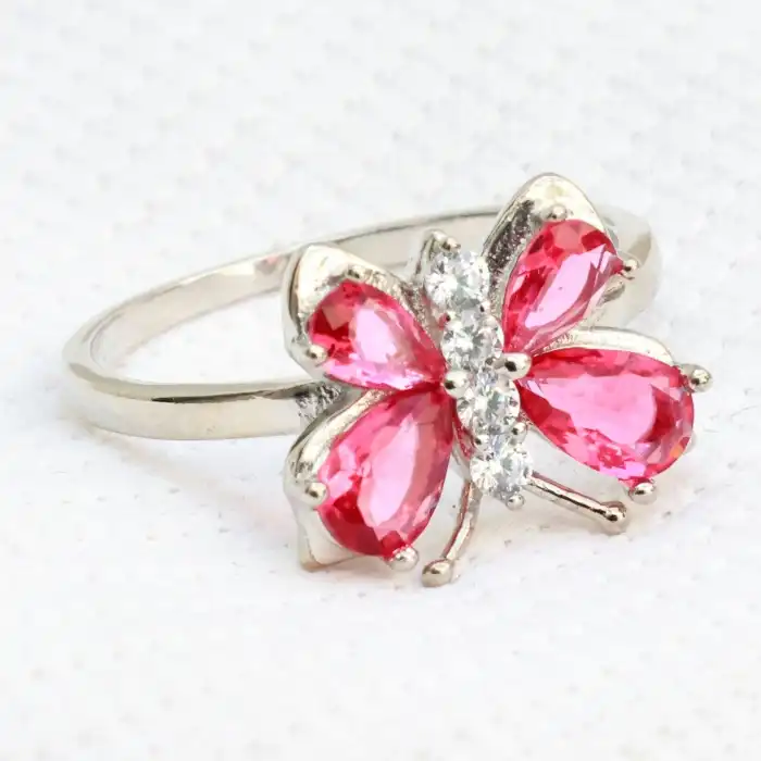 Gyary Ruby Blossom Ring