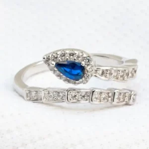 Gyary Sapphire Wrap Halo Ring