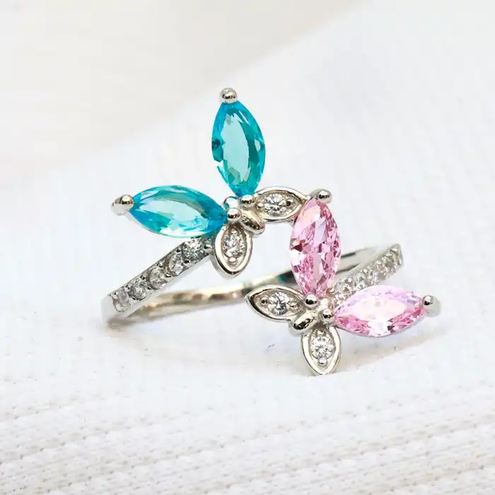 Gyary Butterfly Bloom Wrap Ring