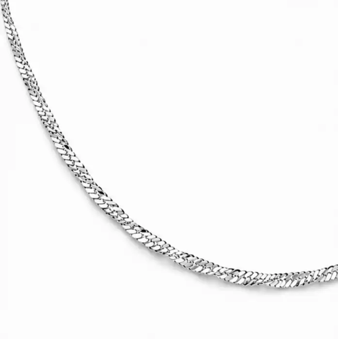 Gyary Luxe Diamond-Cut Silver Chain for Women