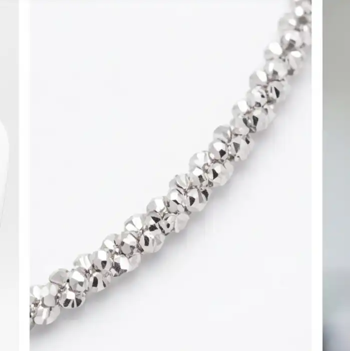Gyary Radiance Silver Sparkle Chain for Women