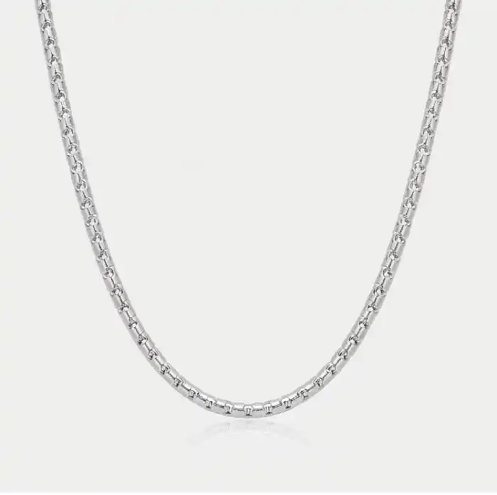 Gyary Stellar Diamond-Cut Silver Chain for Women