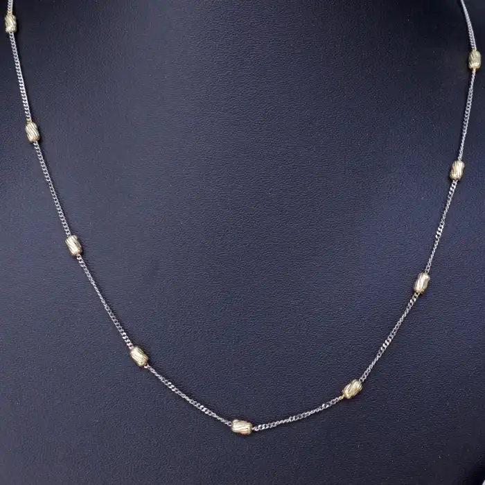 Gyary Aurora Dual-Tone Beaded Chain for Women