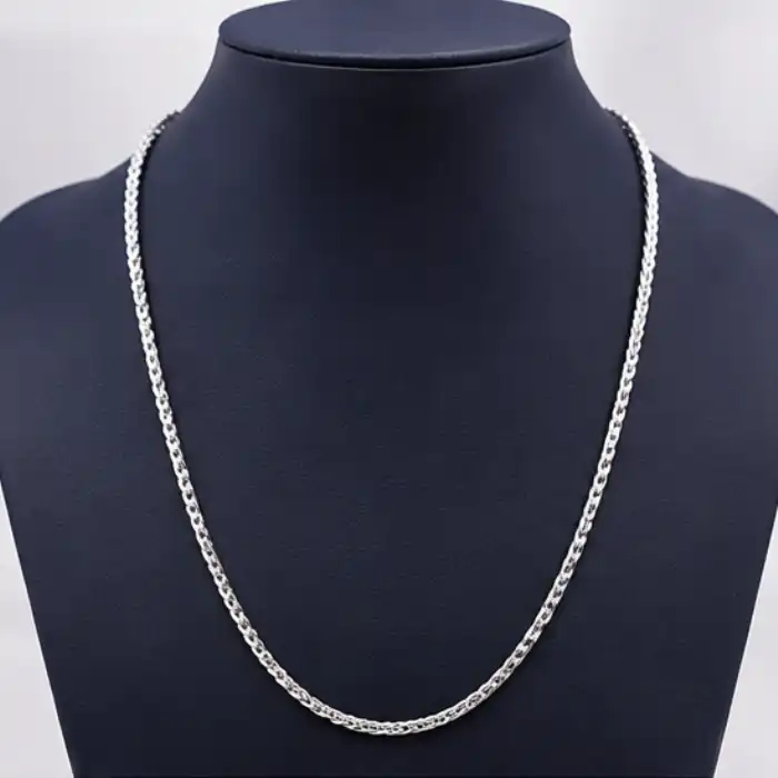 Gyary Classic Curb Silver Chain for Women
