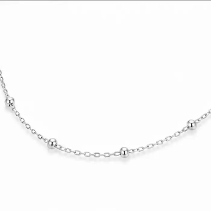 Gyary Celestial Bead Silver Chain for Women