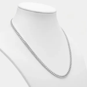 Gyary Classic Silver Curb Chain for Women