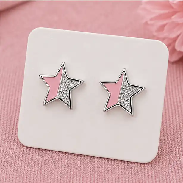 Gyary Blush Star Stud Earrings