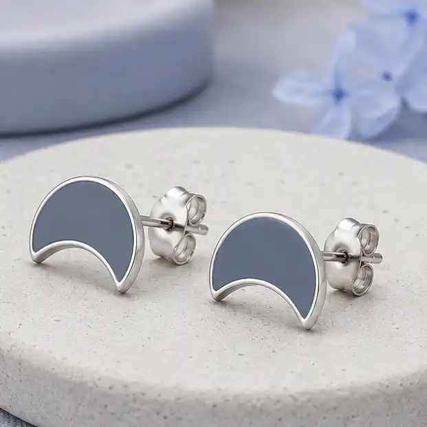 Gyary Luna Arc Stud Earrings