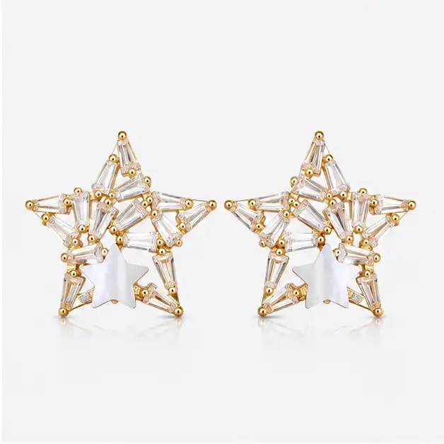 Gyary Celestial Star Stud Earrings