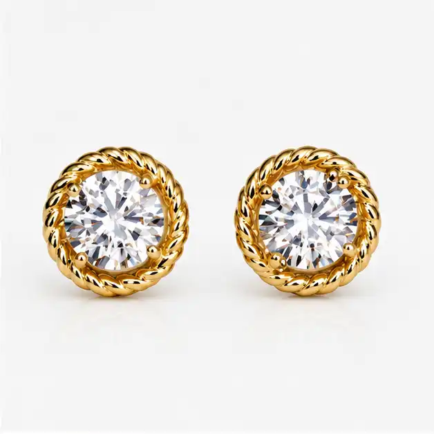 Gyary Classic Solitaire Stud Earrings