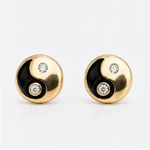 Gyary Harmony Yin Yang Stud Earrings