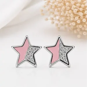 Gyary Blush Star Stud Earrings