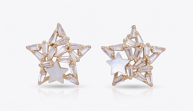 Gyary Celestial Star Stud Earrings